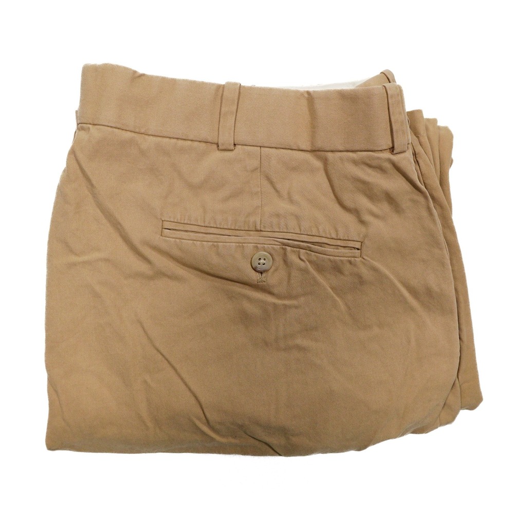 POLO RALPH LAUREN Men's 36x30 Tan Silk Cotton Blend‎ Straight Leg Chino Pants